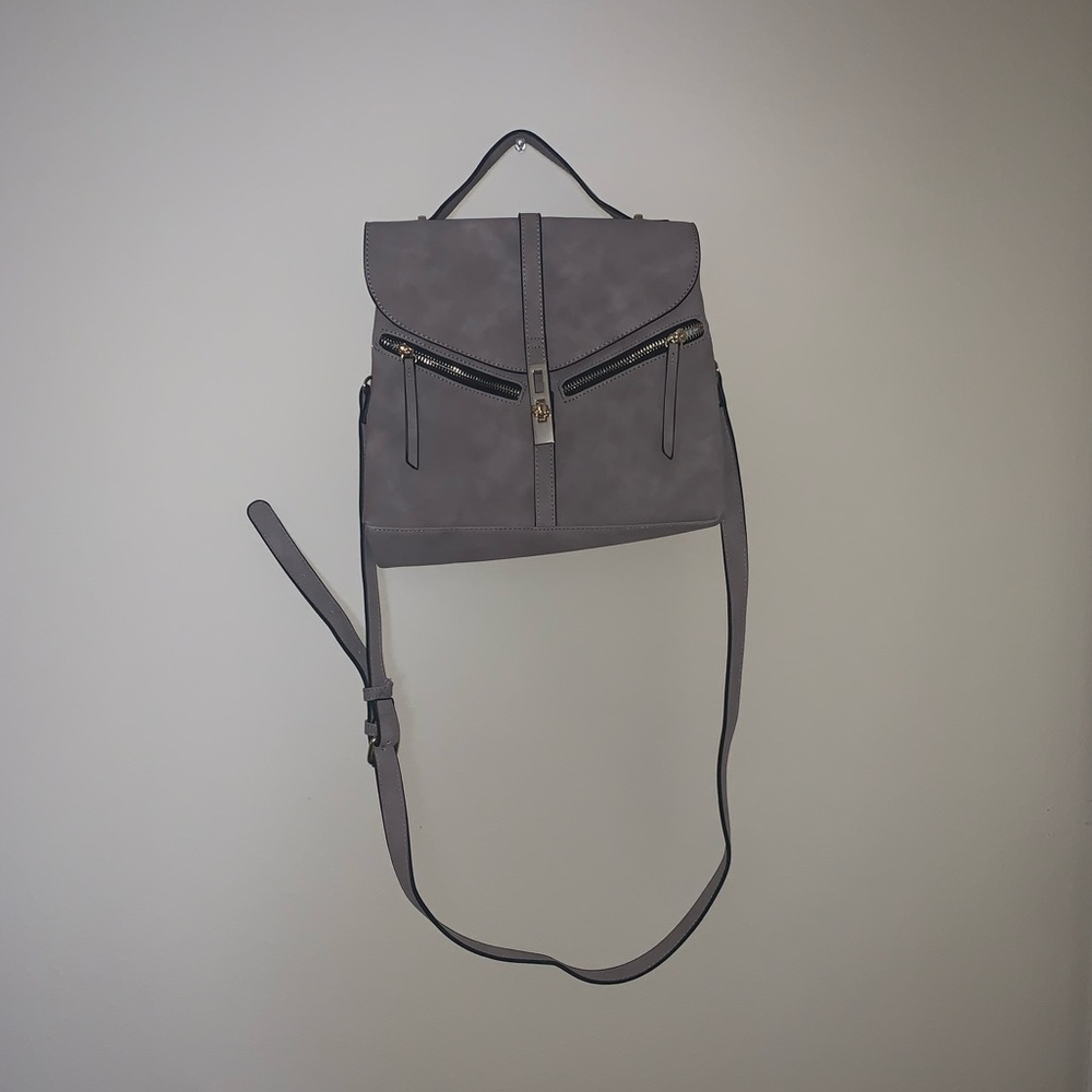 Gray Buckle Purse
